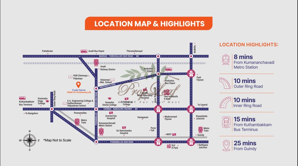 Sameera Sparkling Heights Location Map